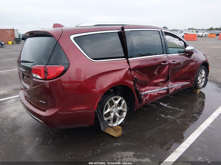 Vin: 2c4rc1gg6hr812041, lot: 46202558, chrysler pacifica limited 20174