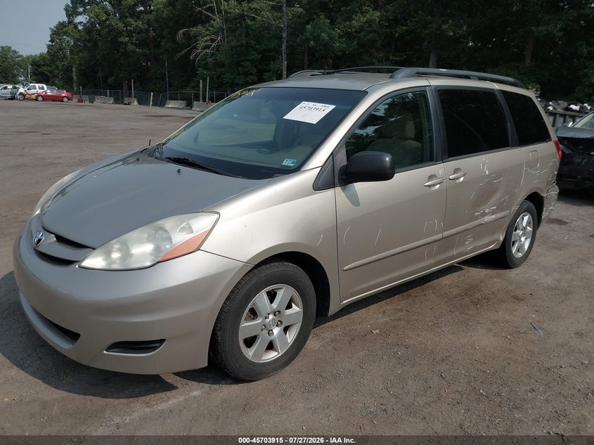 Vin: 5tdkk4cc9as308251, lot: 46202571, toyota sienna le 20102