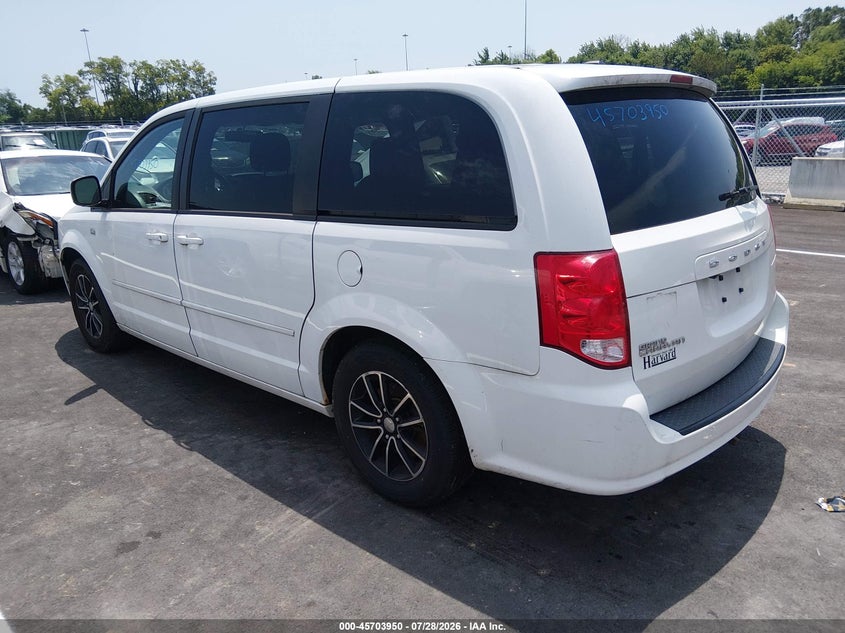 Vin: 2c4rdgcg2er366214, lot: 46202606, dodge grand caravan sxt 30th anniversary 20143