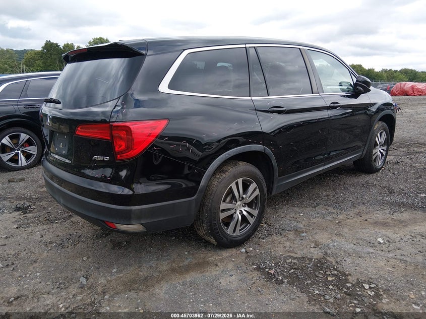 Vin: 5fnyf6h64gb114771, lot: 46202618, honda pilot ex-l 20164