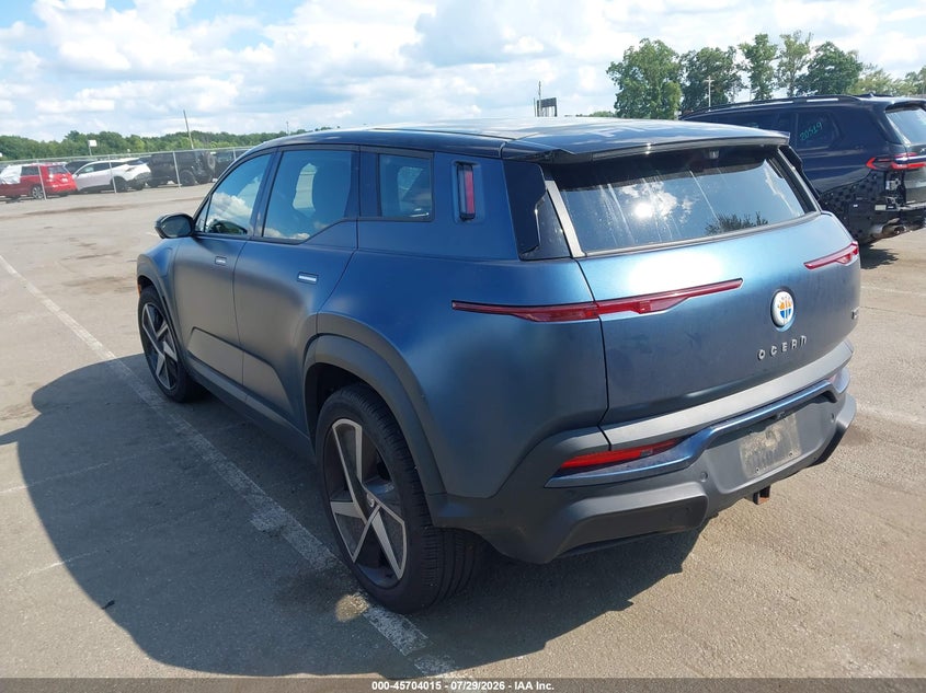 Vin: vcf1zbu21pg005467, lot: 46202672, fisker ocean one 20233