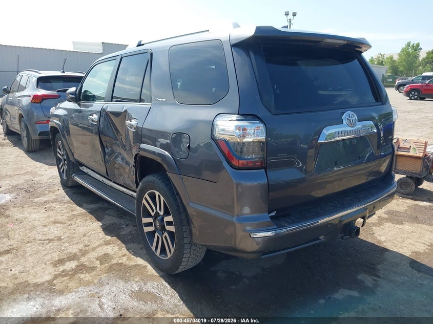 Vin: jtebu5jr8g5387705, lot: 46202675, toyota 4runner limited 20163
