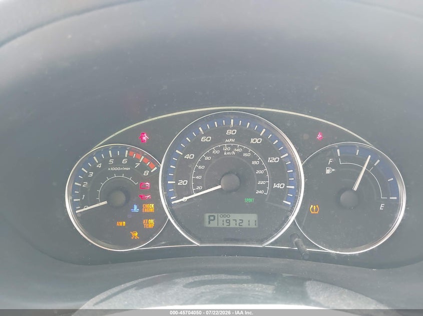 2010 SUBARU FORESTER auction photo 7