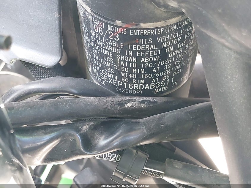 KAWASAKI EX650 2024