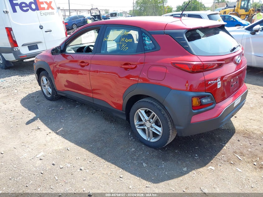 Vin: km8k12aa4ku259185, lot: 46202783, hyundai kona se 20193