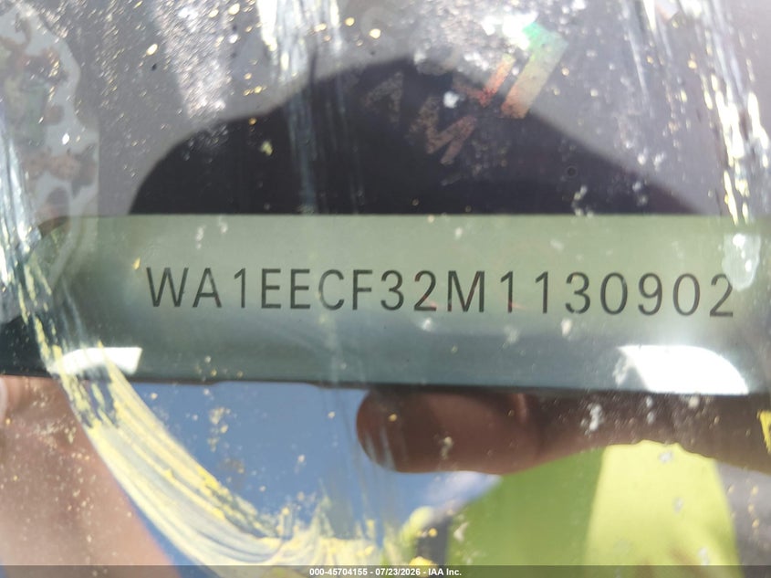 AUDI Q3 2021 VIN WA1EECF32M1130902