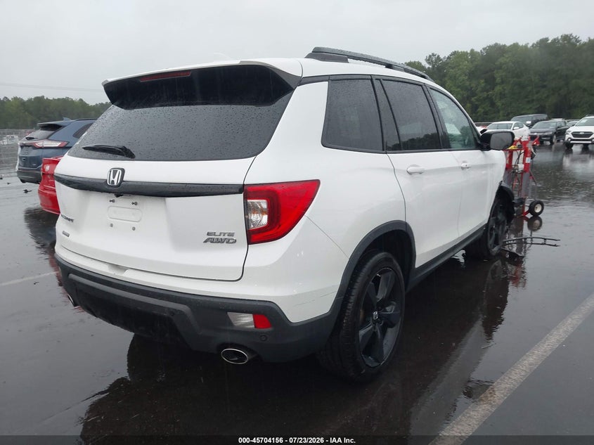 Vin: 5fnyf8h05mb007215, lot: 46202812, honda passport awd elite 20214