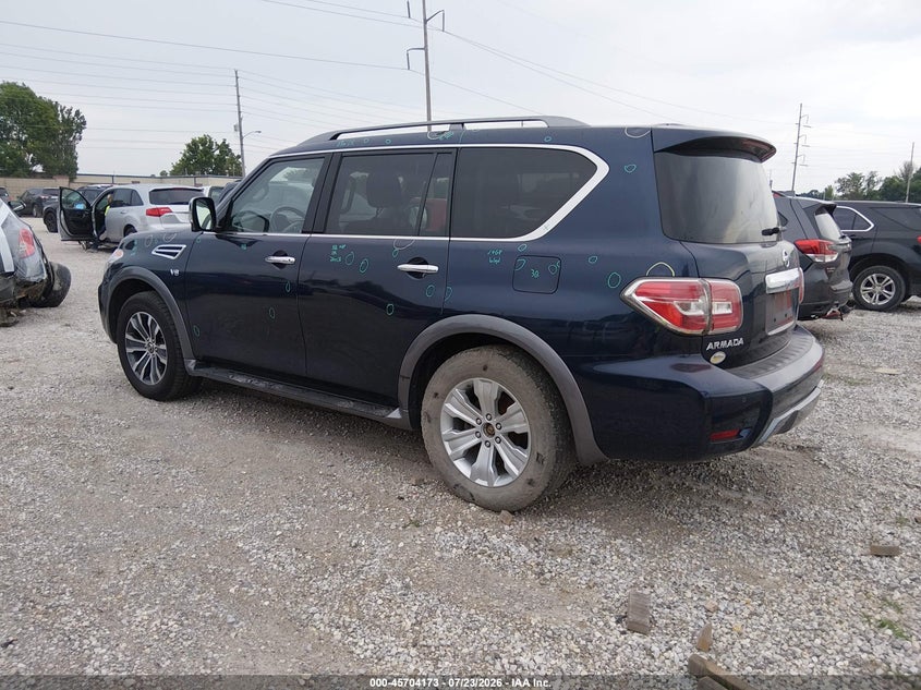 Vin: jn8ay2nd3k9086167, lot: 46202829, nissan armada sl 20193