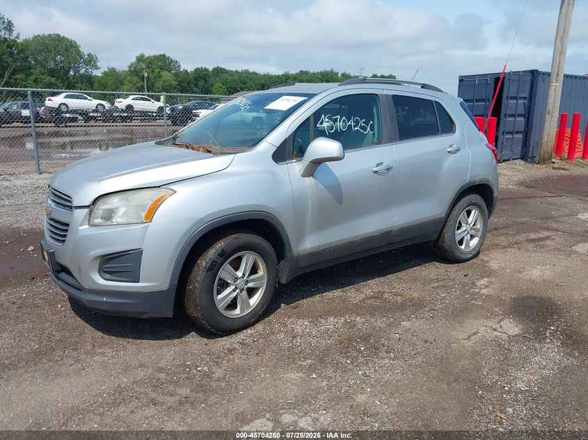 Vin: 3gncjrsb4fl189509, lot: 46202906, chevrolet trax lt 20152