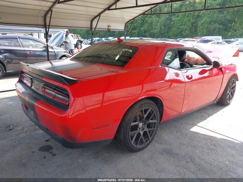 Vin: 2c3cdzfj7gh288728, lot: 46202910, dodge challenger r/t scat pack 20164