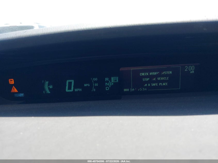 2012 TOYOTA PRIUS auction photo 7