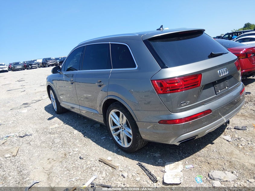 Vin: wa1vaaf7xhd005783, lot: 46203045, audi q7 3.0t premium 20173
