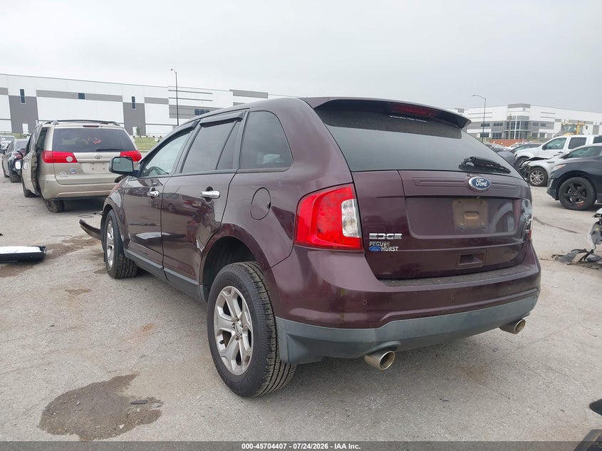 Vin: 2fmdk3jc8bba01724, lot: 46203063, ford edge sel 20113