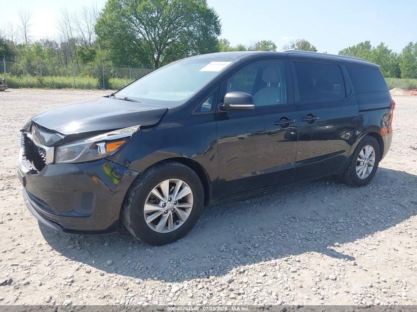 Vin: kndmb5c1xg6163534, lot: 46203196, kia sedona lx 20162