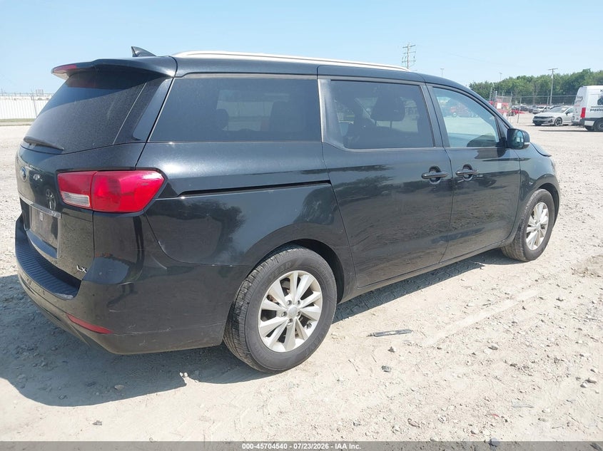 Vin: kndmb5c1xg6163534, lot: 46203196, kia sedona lx 20164