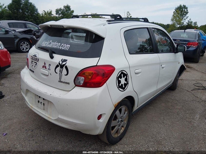 Vin: ml32a4hjxeh016387, lot: 46203254, mitsubishi mirage es 20144