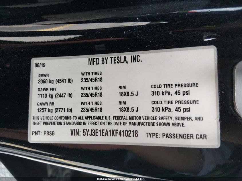 TESLA MODEL 3 - zdjęcie 9