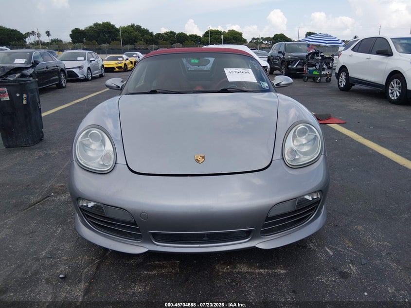 PORSCHE BOXSTER 2008 VIN WP0CB29898U731350
