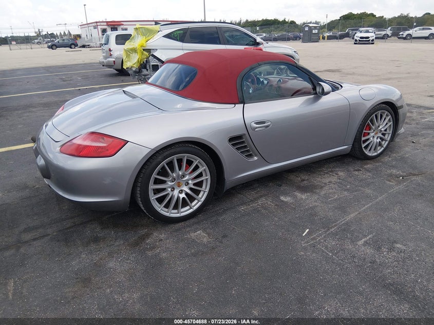 PORSCHE BOXSTER 2008 VIN WP0CB29898U731350