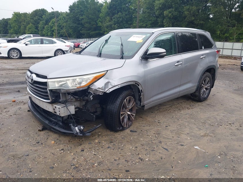 Vin: 5tdjkrfh8gs356171, lot: 46203351, toyota highlander xle v6 20162