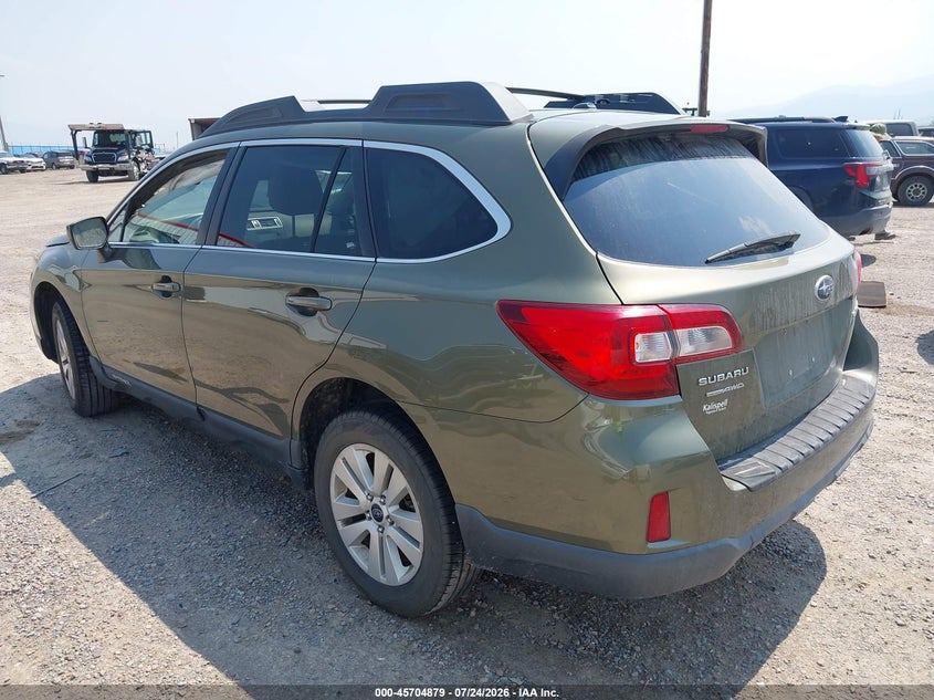 Vin: 4s4bsbcc0f3242696, lot: 46203535, subaru outback 2.5i premium 20153