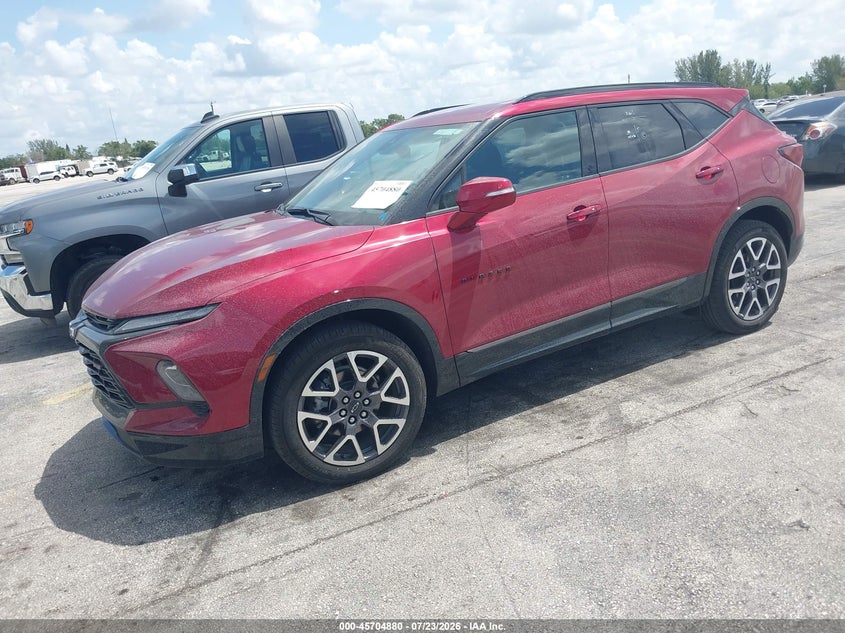 Vin: 3gnkbers0ss198358, lot: 46203536, chevrolet blazer fwd rs 20252