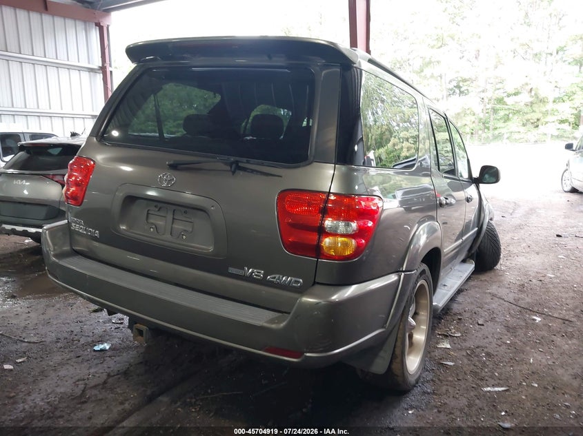 2003 TOYOTA SEQUOIA SPORT UTILITY VEHICLE 4.7L V-8 DOHC, 240HP