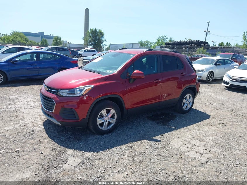 Vin: kl7cjpsb8mb357077, lot: 46203582, chevrolet trax awd lt 20212