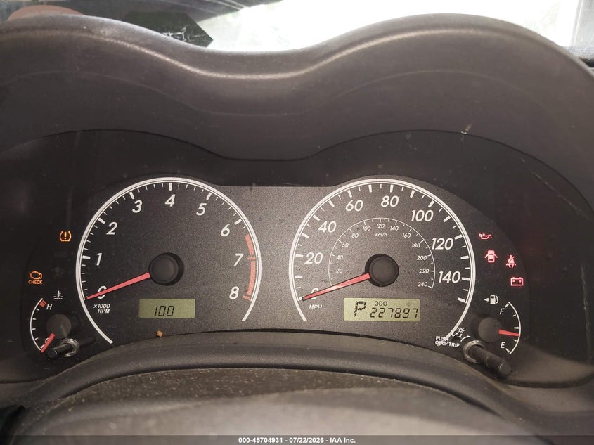 2009 TOYOTA COROLLA auction photo 7