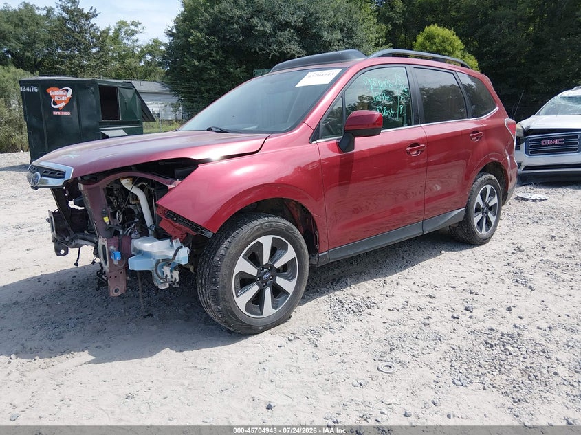 Vin: jf2sjajc2jh609714, lot: 46203599, subaru forester 2.5i limited 20182