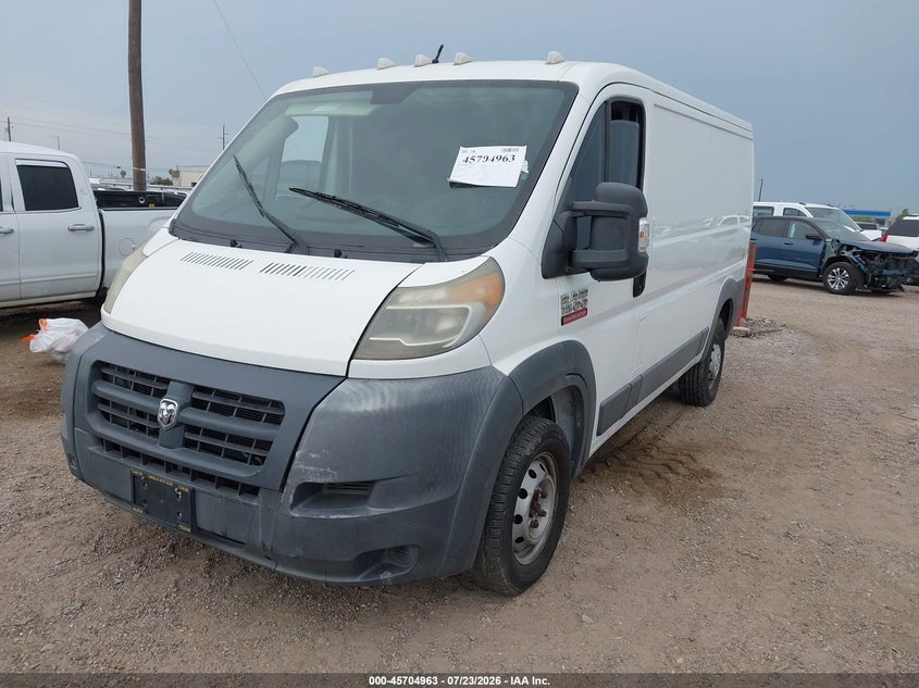 Vin: 3c6trvag1ee107639, lot: 46203619, ram promaster 1500 low roof 20142