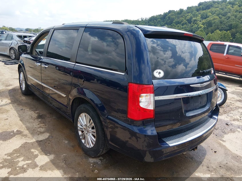 Vin: 2c4rc1jg5gr159693, lot: 46203621, chrysler town & country limited 20163