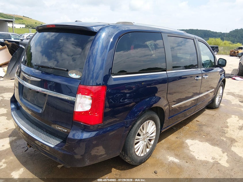 Vin: 2c4rc1jg5gr159693, lot: 46203621, chrysler town & country limited 20164