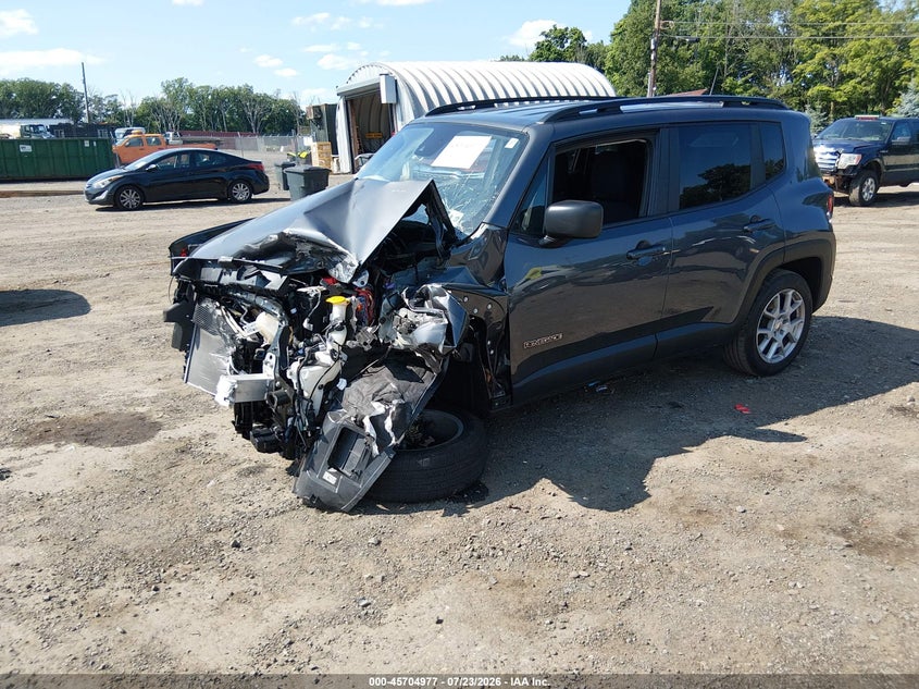 Vin: zacnjdb18npn81620, lot: 46203633, jeep renegade latitude 4x4 20222
