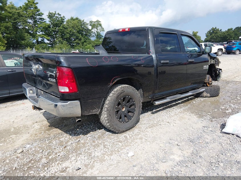 Vin: 1c6rr7km7hs701910, lot: 46203643, ram 1500 tradesman  4x4 5'7 box 20174
