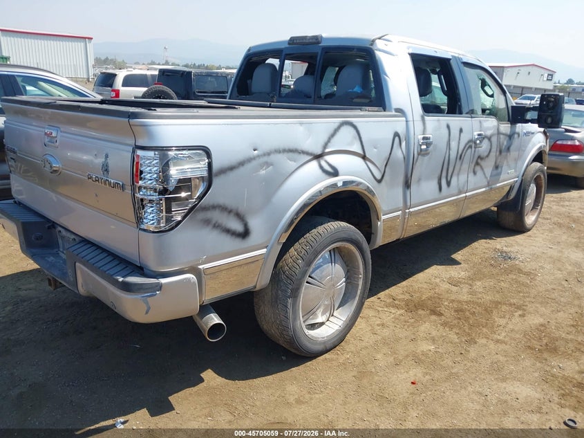 Vin: 1ftfw1et5cfa53246, lot: 46203715, ford f-150 platinum 20124