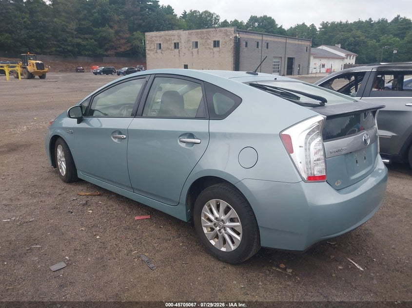 Vin: jtdkn3dp8c3021362, lot: 46203723, toyota prius plug-in 20123