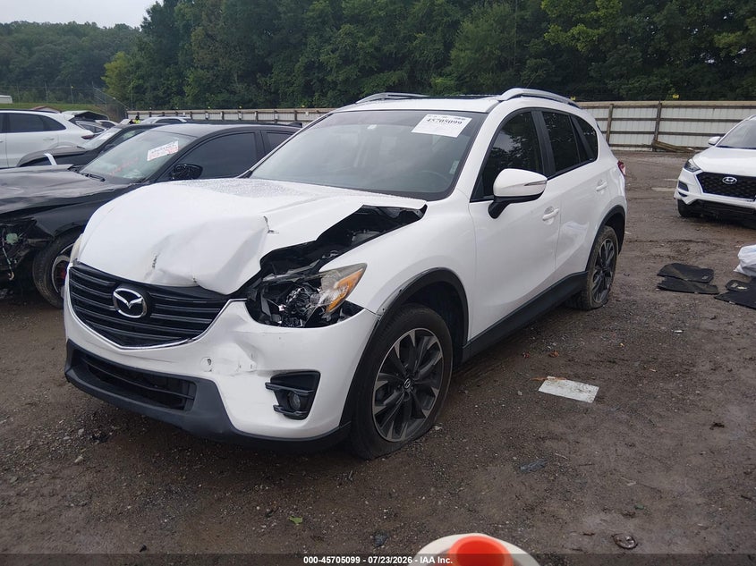 Vin: jm3ke2dy7g0799945, lot: 46203755, mazda cx-5 grand touring 20162
