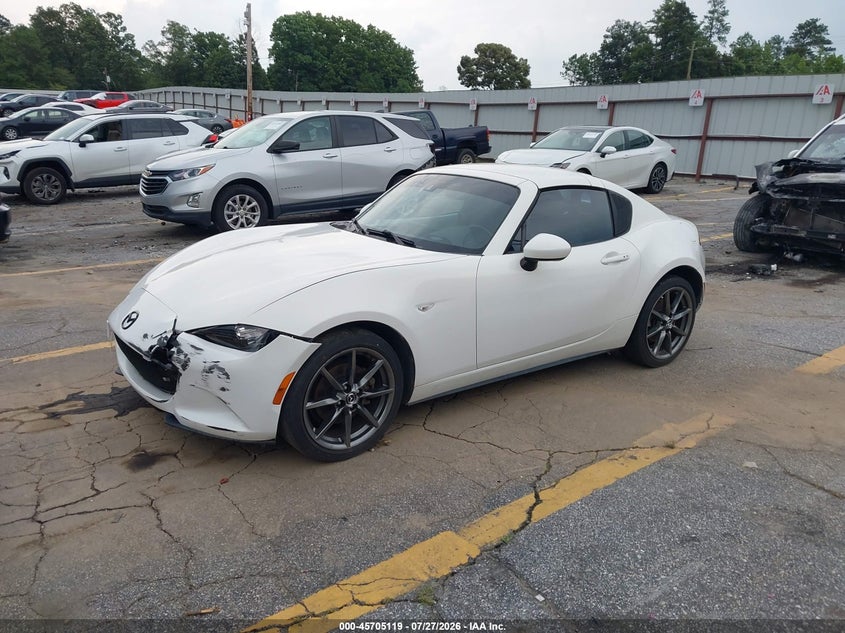 Vin: jm1ndam76h0106231, lot: 46203775, mazda mx-5 miata rf grand touring 20172