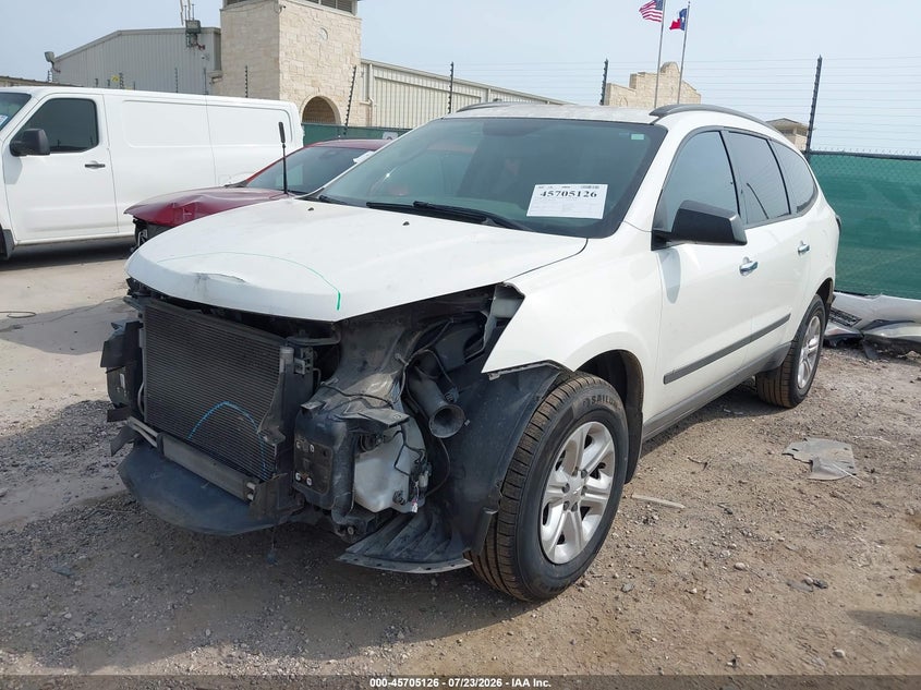 Vin: 1gnkrfkd9fj211385, lot: 46203782, chevrolet traverse ls 20152