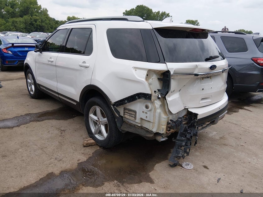 Vin: 1fm5k8d83ggb61082, lot: 46203785, ford explorer xlt 20163
