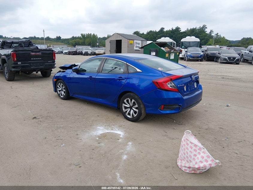 Vin: 19xfc2f52he216211, lot: 46203798, honda civic lx 20173