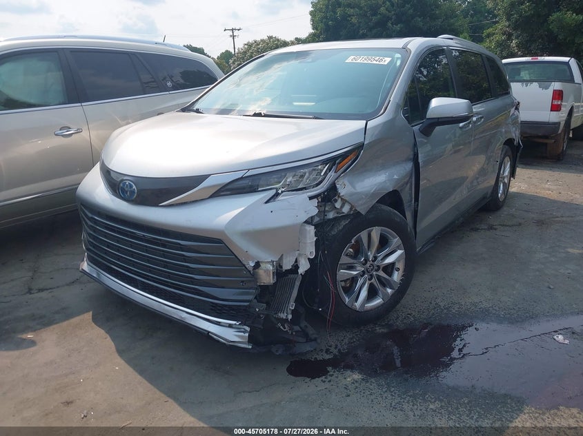 Vin: 5tdzrkec1ps176798, lot: 46203834, toyota sienna limited 20232