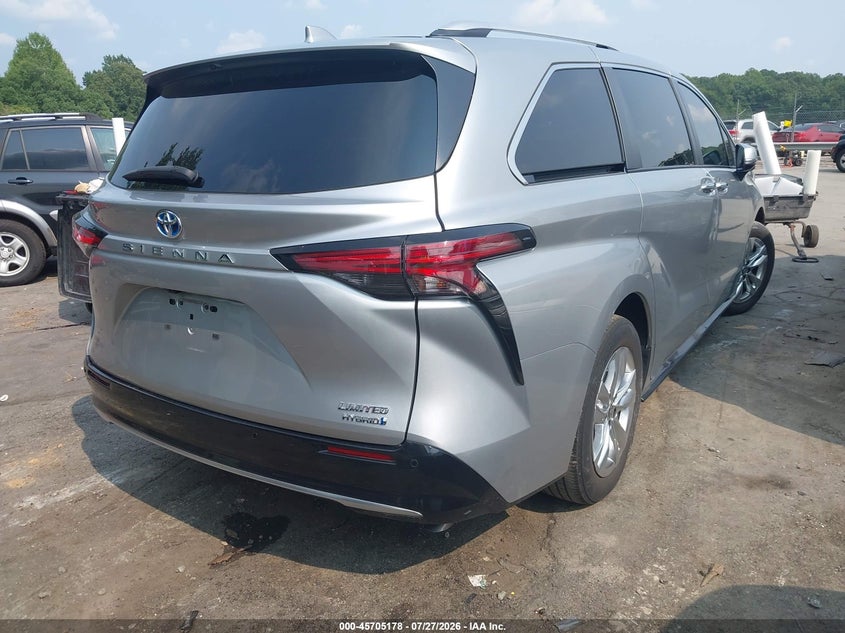 Vin: 5tdzrkec1ps176798, lot: 46203834, toyota sienna limited 20234
