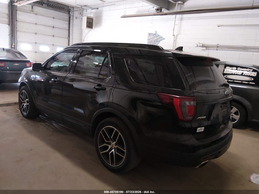 Vin: 1fm5k8gt9gga59804, lot: 46203846, ford explorer sport 20163