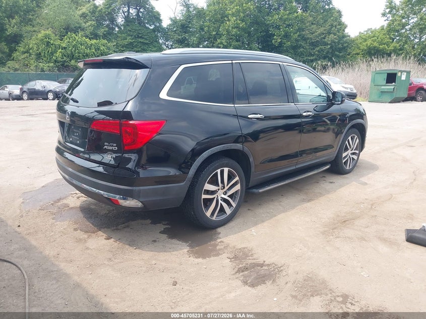 Vin: 5fnyf6h00gb056959, lot: 46203887, honda pilot elite 20164