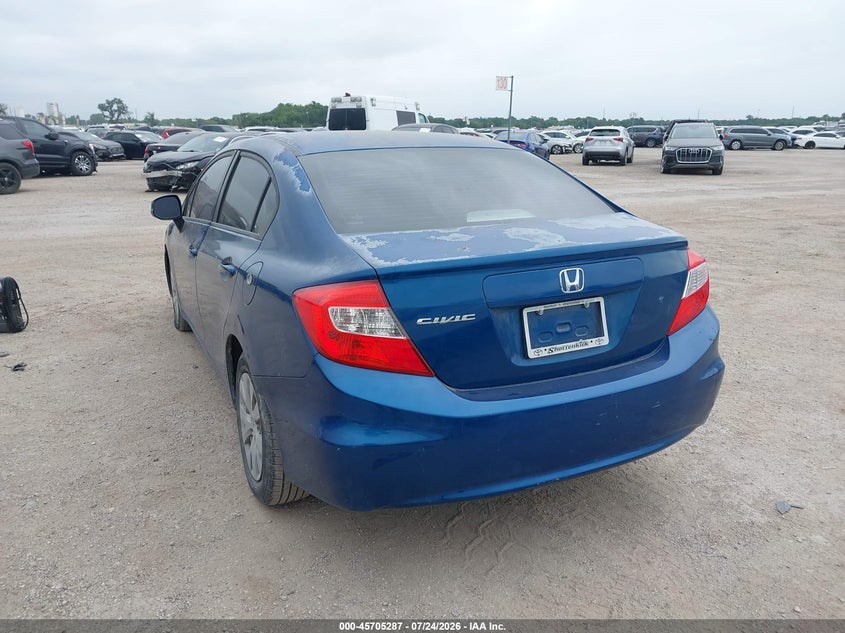2012 HONDA CIVIC auction photo 3