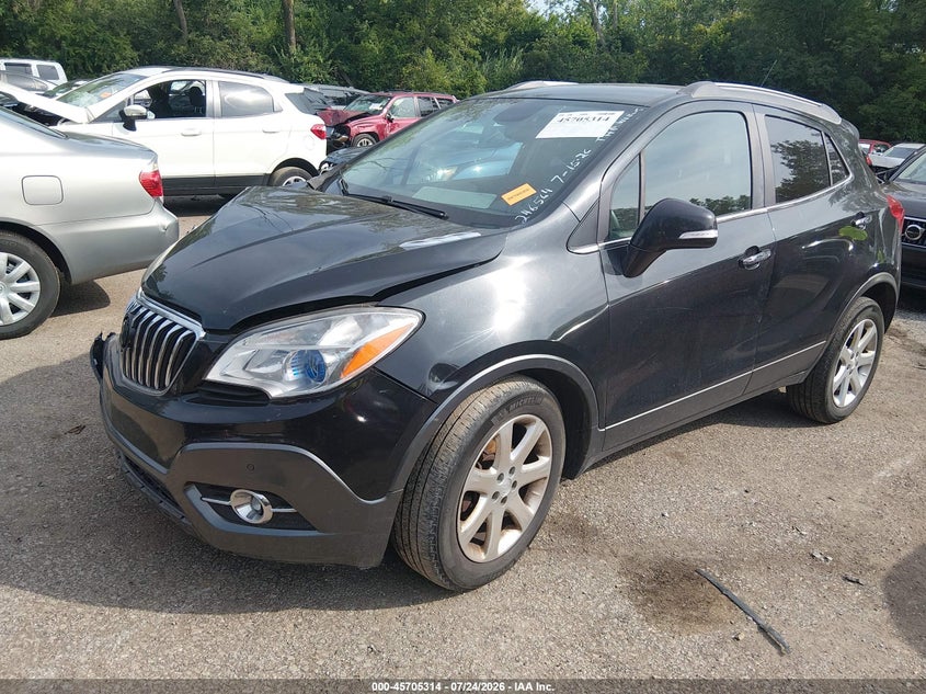 Vin: kl4cjfsb4fb253163, lot: 46203970, buick encore convenience 20152