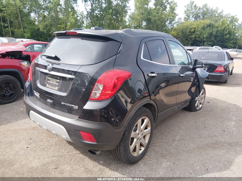 Vin: kl4cjfsb4fb253163, lot: 46203970, buick encore convenience 20154