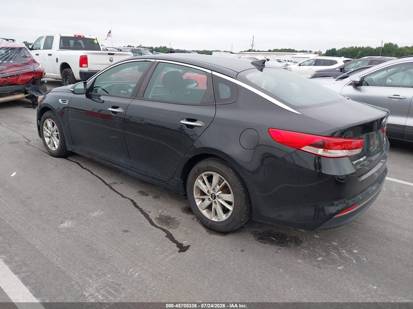 Vin: 5xxgt4l38gg100441, lot: 46203992, kia optima lx 20163
